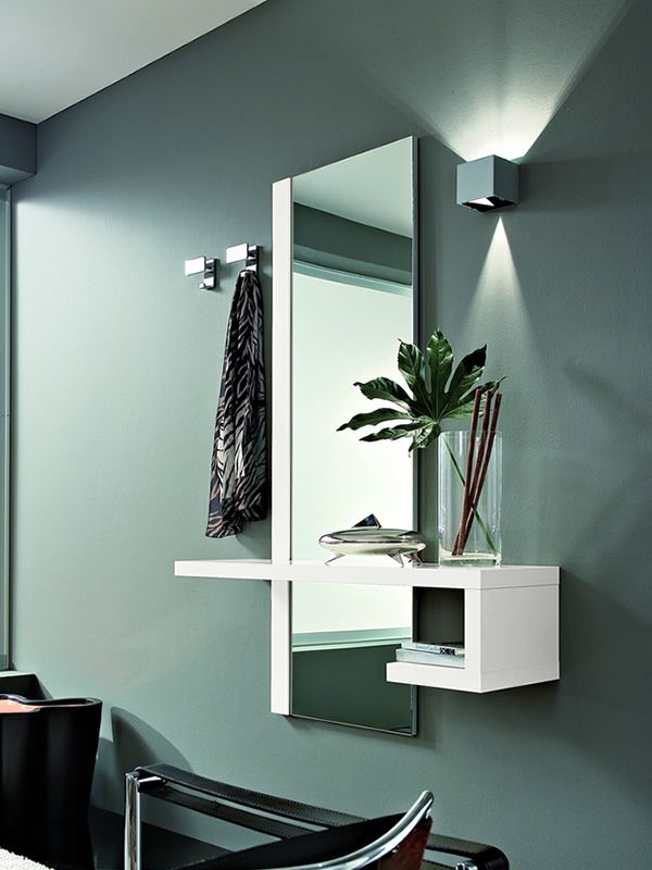 PA252: Mueble de entrada con espejo y percheros, en varios colores