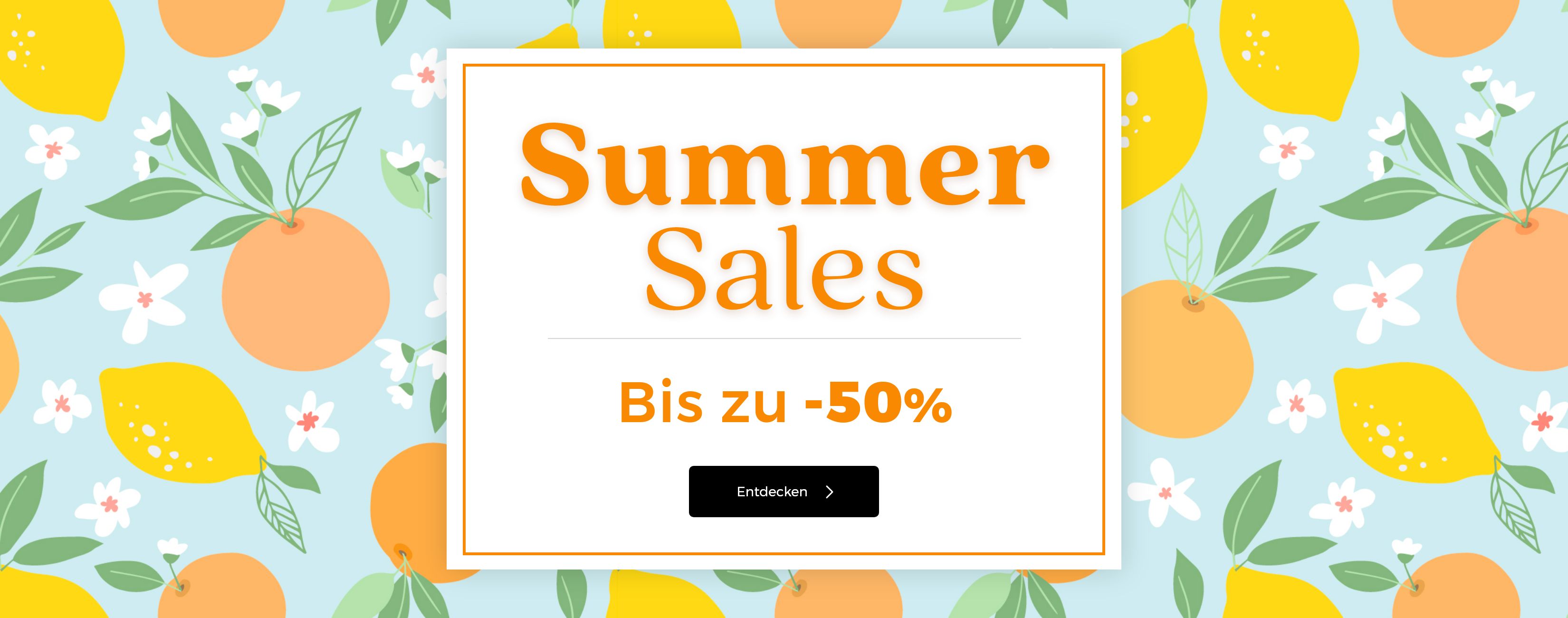 SUMMER SALES BIS ZU -50% ENDET AM 31.07