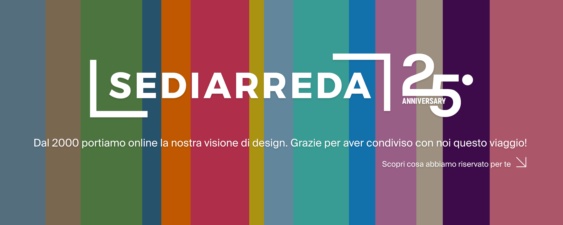 Sediarreda 25 Anniversary banner