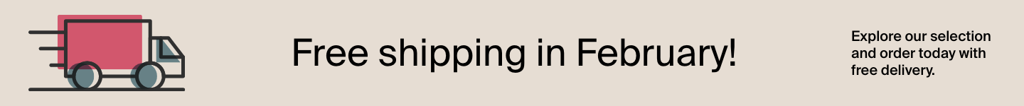 Free shipping in February!