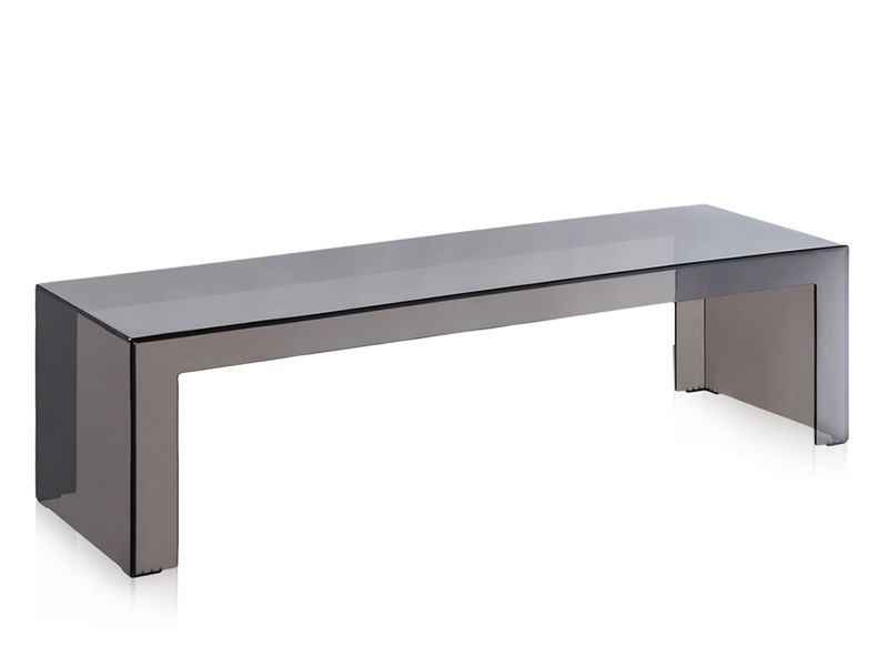 Invisible Side Table design Kartell en polymère, 120x40 cm