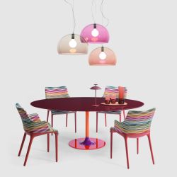 Thierry XXL Tavolo di Kartell con struttura in acciaio e piano