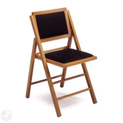 QQXX Silla plegable de madera con respaldo, cómoda silla de comedor sillas  plegables con asientos acolchados, silla plegable de madera portátil para