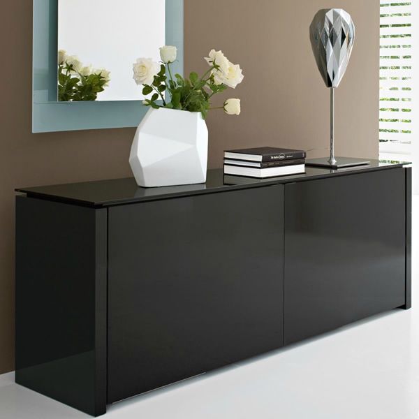 CS60295 Mag Mobile credenza Calligaris in legno e vetro, 193 x 52
