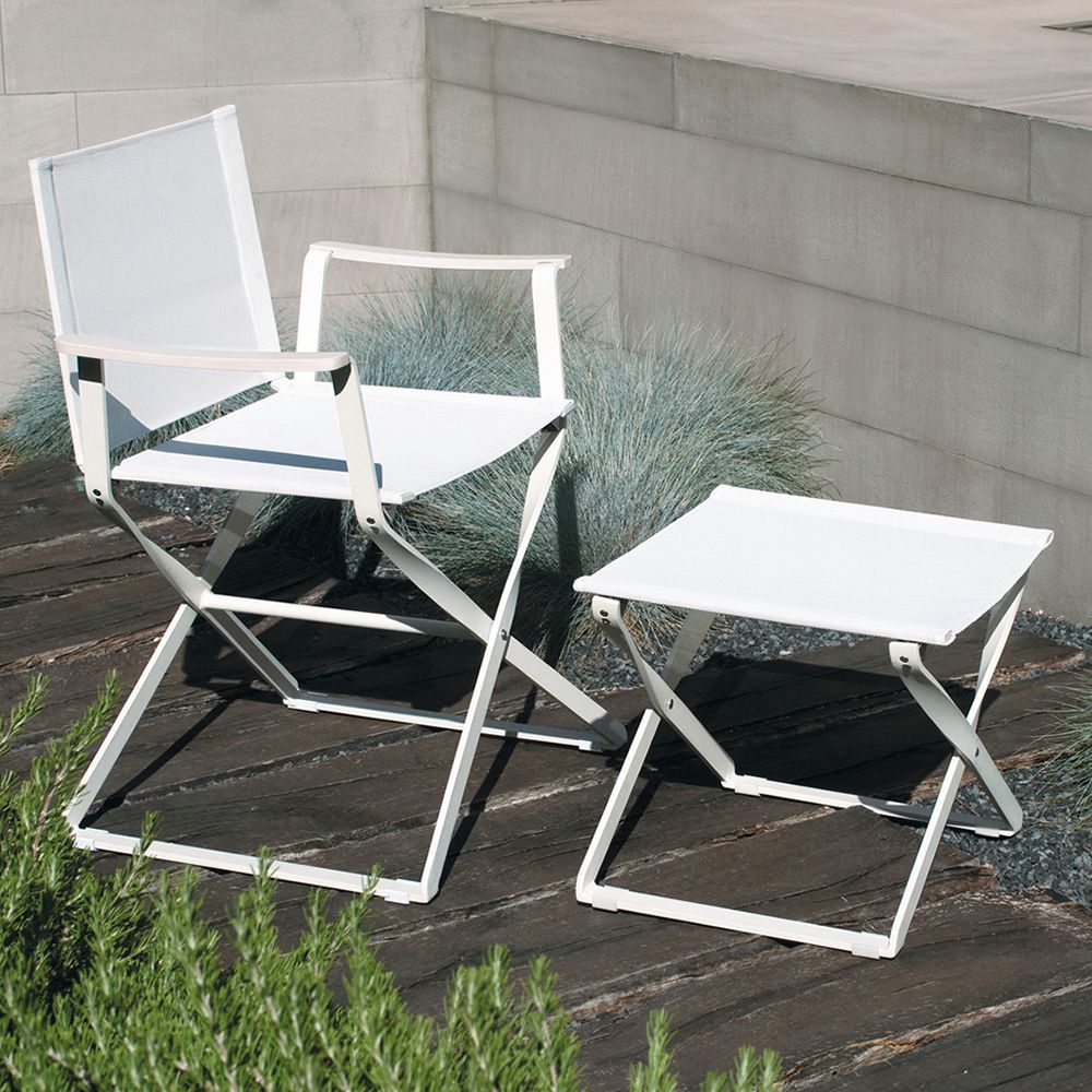 Ciak - Regie-Klappstuhl EMU aus Metall und Netz, klappbar, für Garten