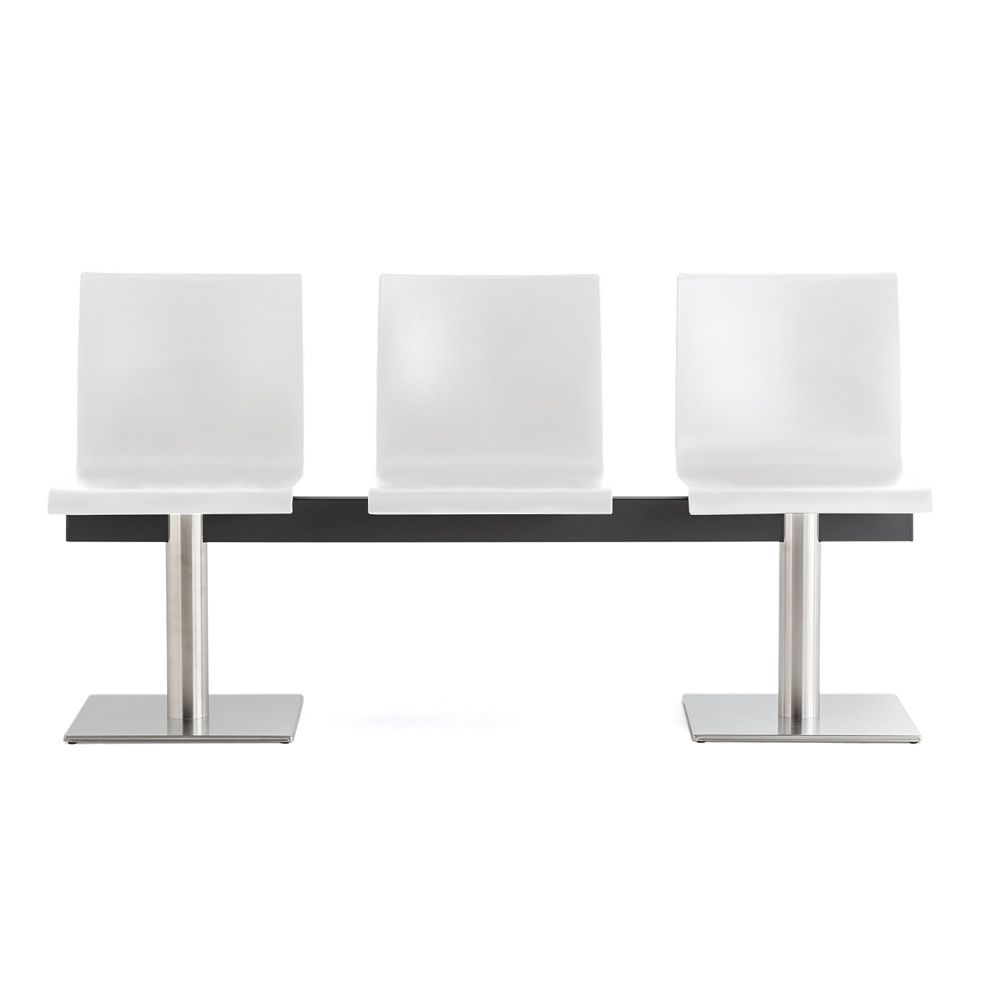 Kuadra XL 2613 - Banco para sala de espera, con asientos de madera o