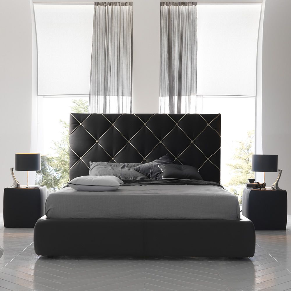 Dubai Padded double bed, several coverings available, also with