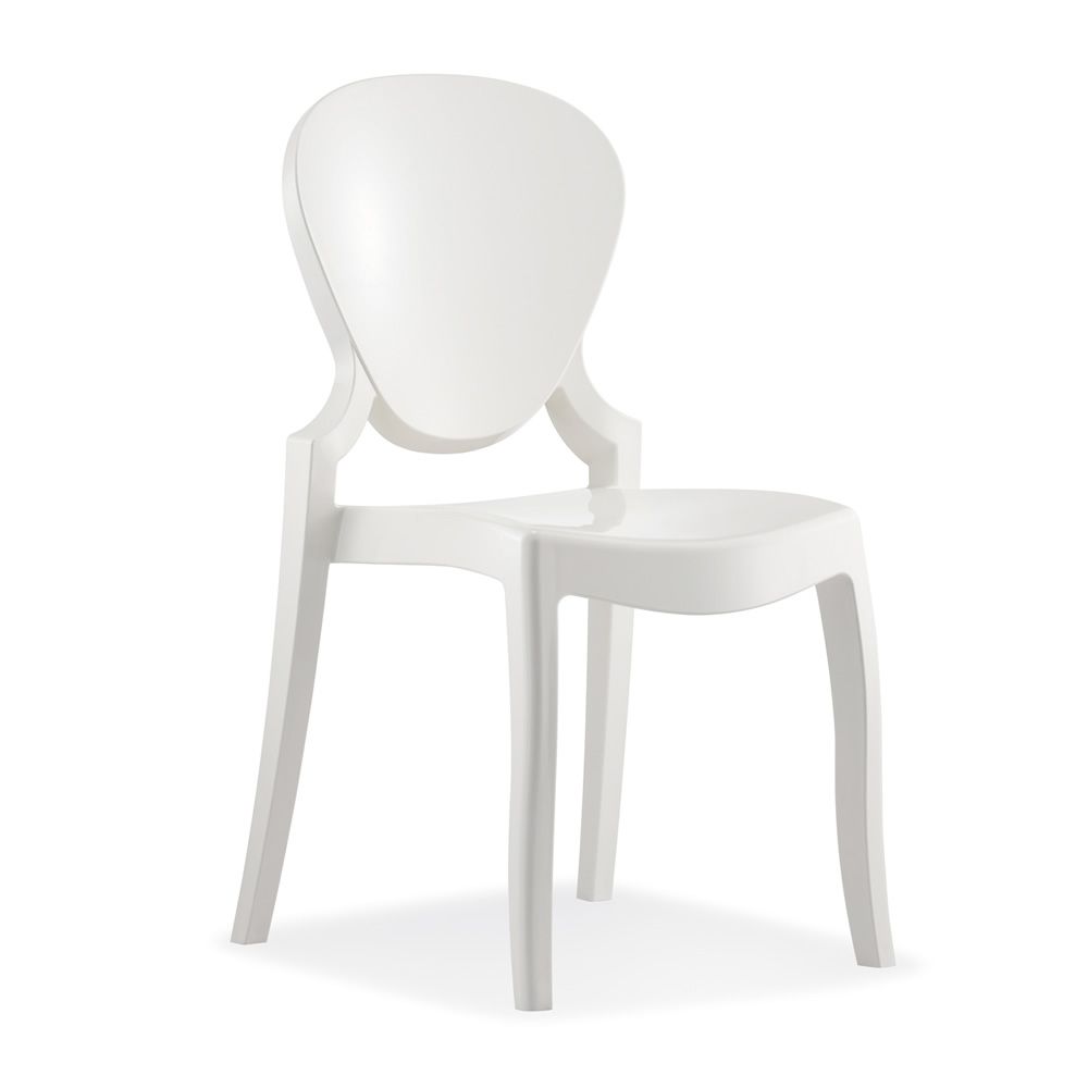 Queen 650 - Stuhl Pedrali aus Polykarbonat, stapelbar, auch mit