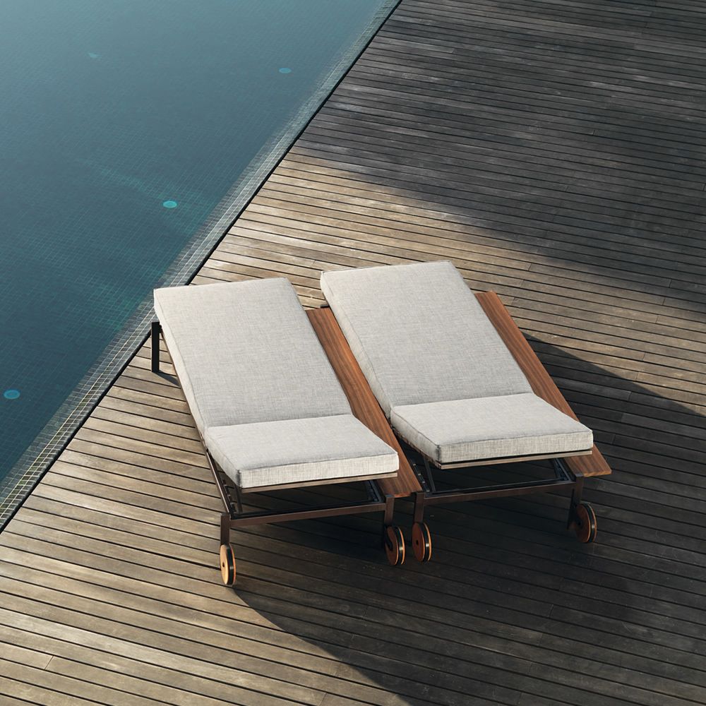 Cuscino Per Lettino Prendisole In Pelle Nautica Impermeabile Con Cuscino Decorativo