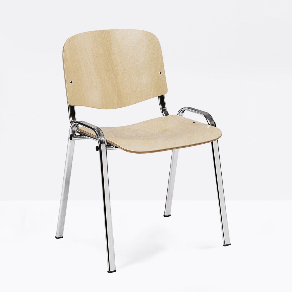 ML100L - Silla para sala de espera, en metal, con asiento y respaldo de
