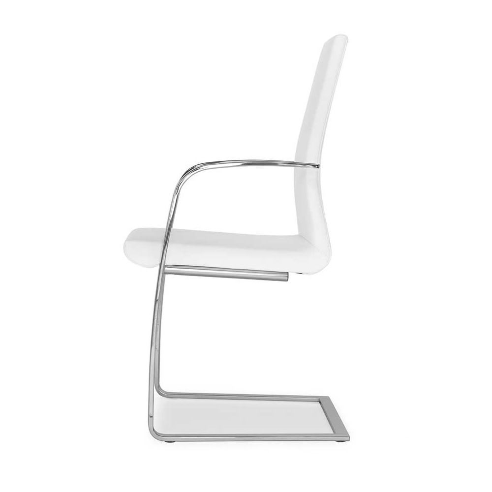 Flow P Design Chair By Tonon With Metal Sled Structure With