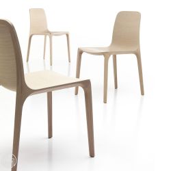 Frida 752 Sedia Pedrali di design in legno massello di rovere