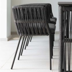 Cliff S - Sessel aus Aluminium und Seil, auch für den Garten