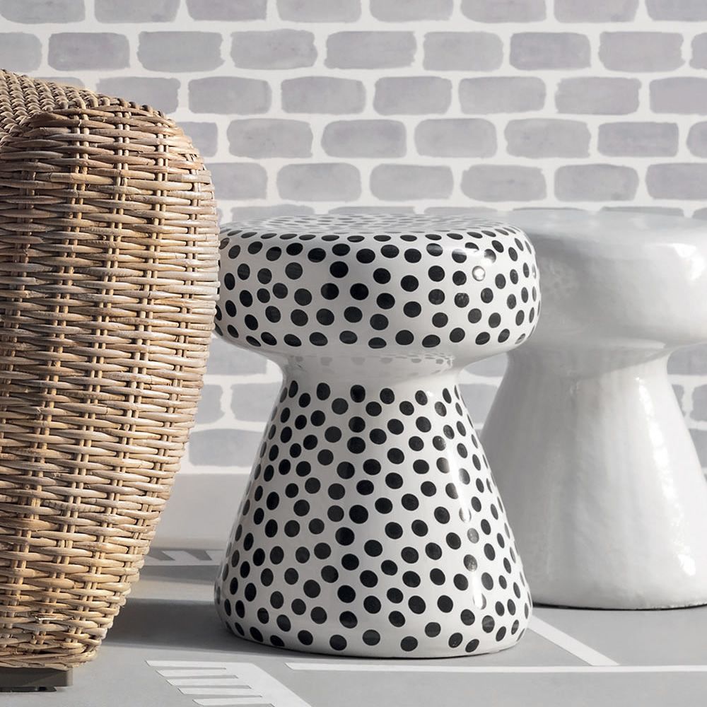 InOut 44 Gervasoni coffee tablepouf, in ceramic, also for garden