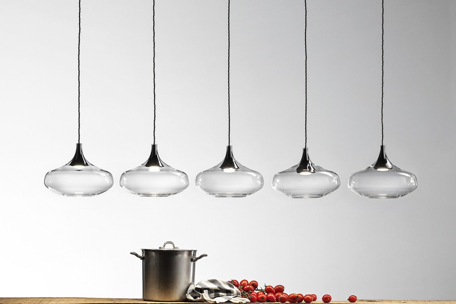 Nostalgia Linear Lampe Design à Suspension En Verre