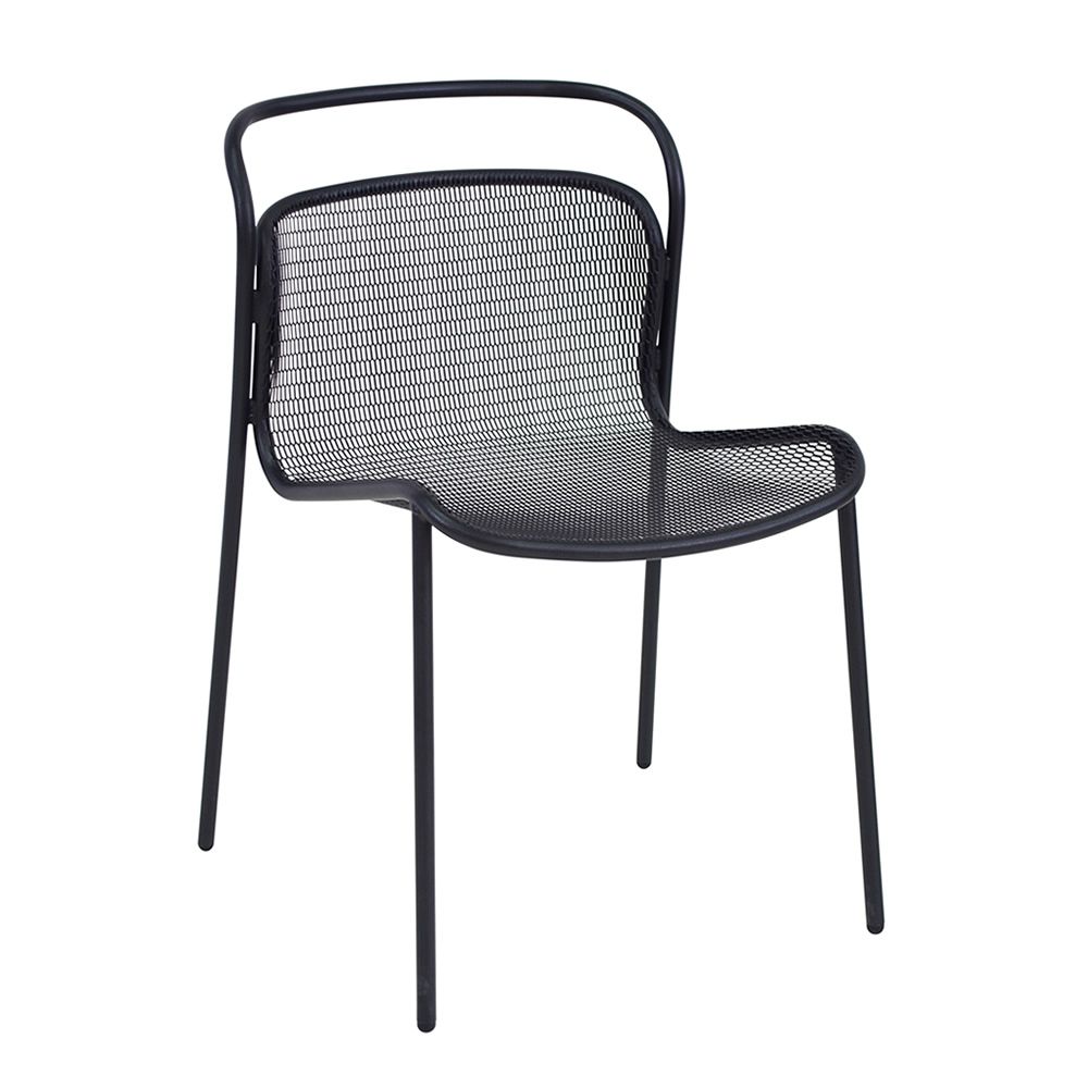 Modern 634 Emu chair made of metal, stackable, also for garden