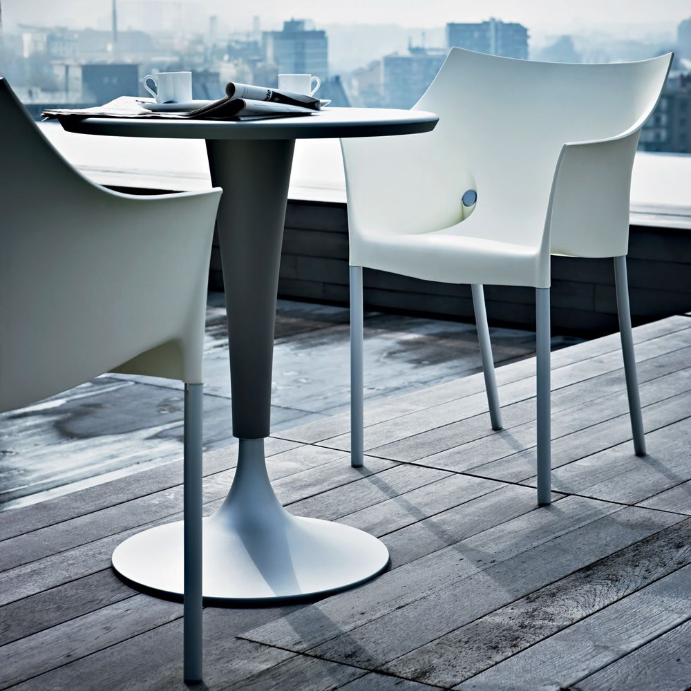 Dr. No Chaise design Kartell, empilable, en aluminium et polypropylène
