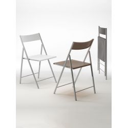 First - Klappbarer Stuhl aus Metall und Polypropylen | Sediarreda.com