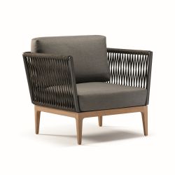 Bali P Idol Collection - Gartensessel mit rohem Teakholzgestell und