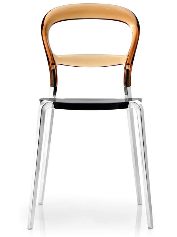 CS1091C Wien Calligaris stackable chair, made of aluminium and