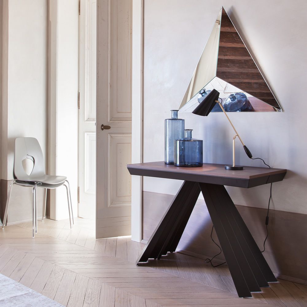 Ventaglio-C 6509: Verlängerbarer Tisch/Konsole Tonin Casa aus Metall