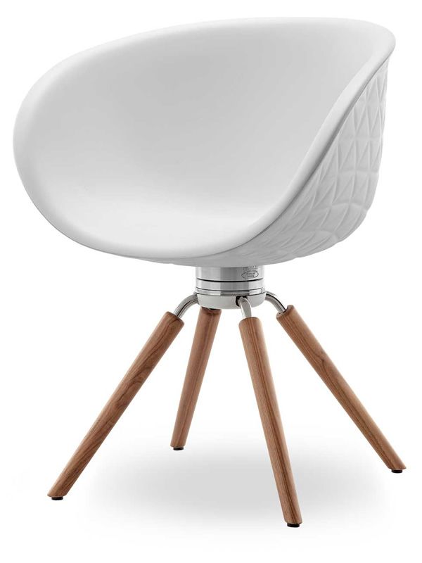 Structure W Design chair by Tonon, made of wood and polyurethane in