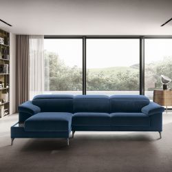 Alan P Divano componibile con sedute e penisola allungabili