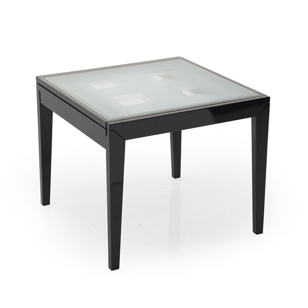 Cs353 sv bon ton tavolo calligaris in legno piano in for Tavolo vetro bianco calligaris
