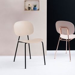 Tondina Pop - Stuhl Infiniti aus Metall, Sitz und Rückenlehne aus