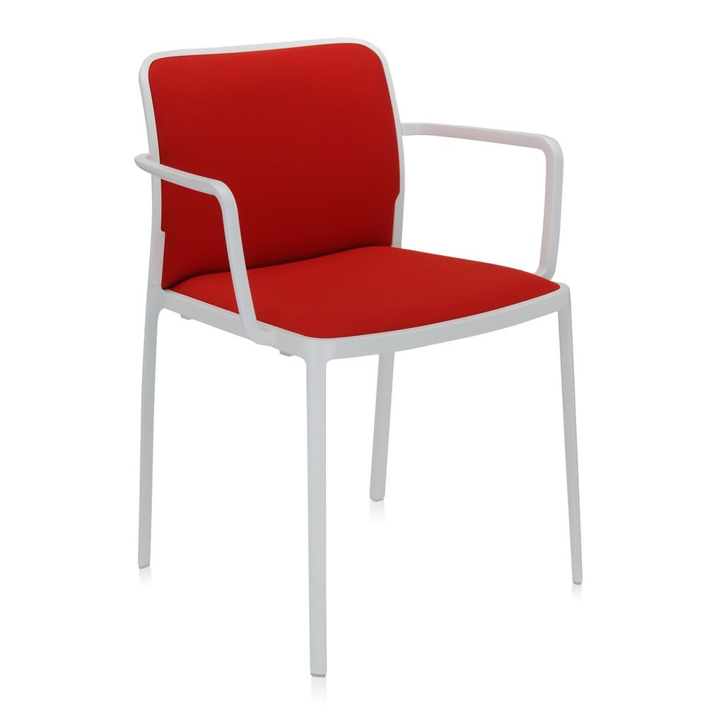 Audrey Soft Sedia Kartell di design, in alluminio con seduta e