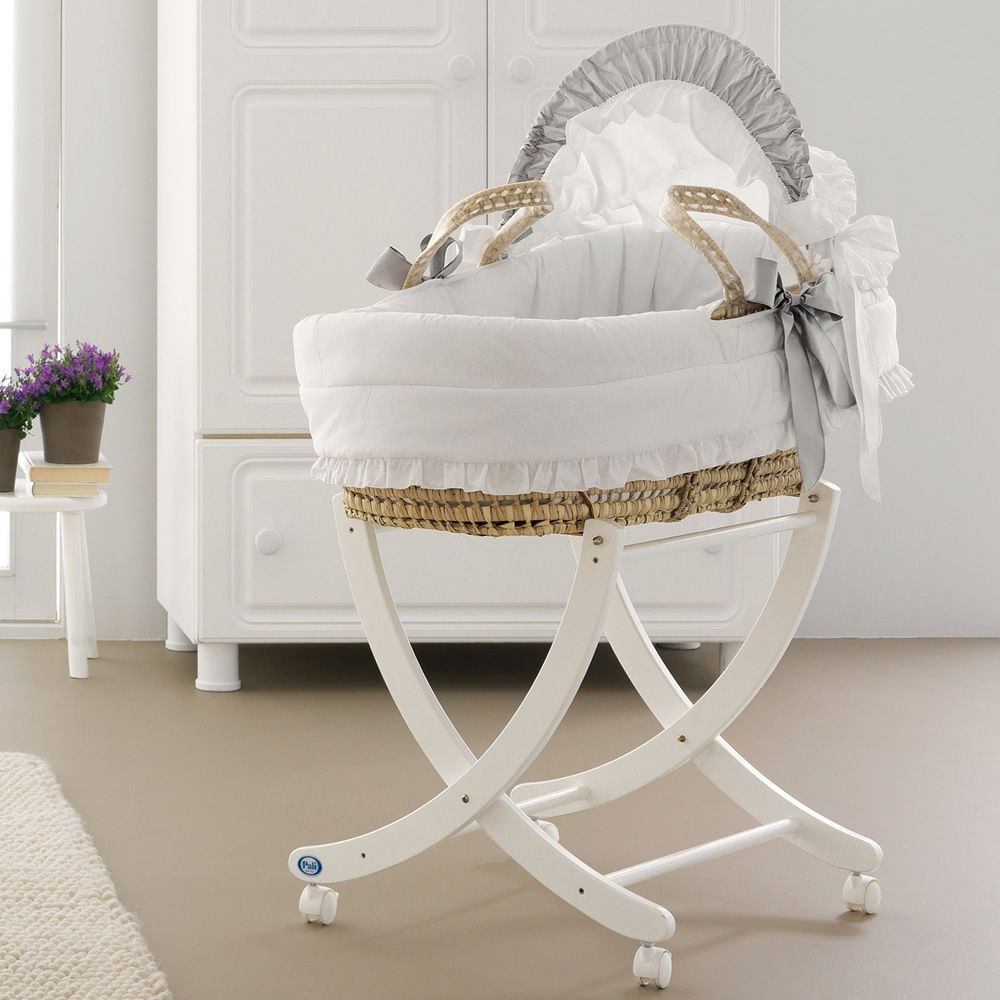 Baby Baby MB Moses basket with hood, wooden base Sediarreda Online sale