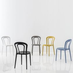 CB1970 Caffé - Stapelstuhl Connubia aus Polypropylen, auch für den