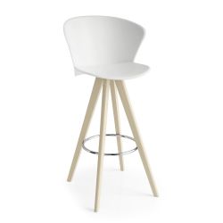 CS1818 Bahia W - Hocker für Bars und Restaurants, aus Holz, mit Sitz