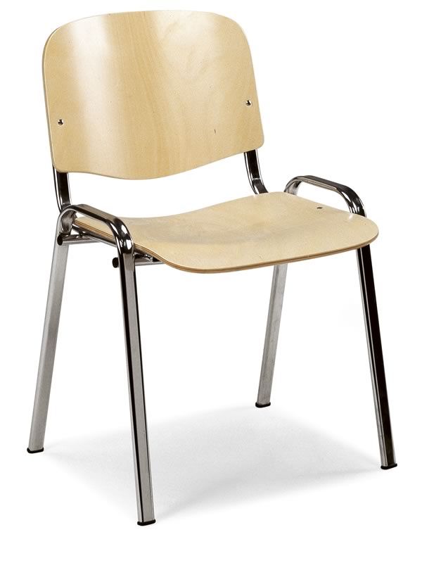 ML100L: Silla apilable para sala de espera con asiento y respaldo de