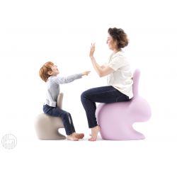 Rabbit Chair Baby - Qeeboo Kaninchenförmiger Stuhl, aus Polyethylen
