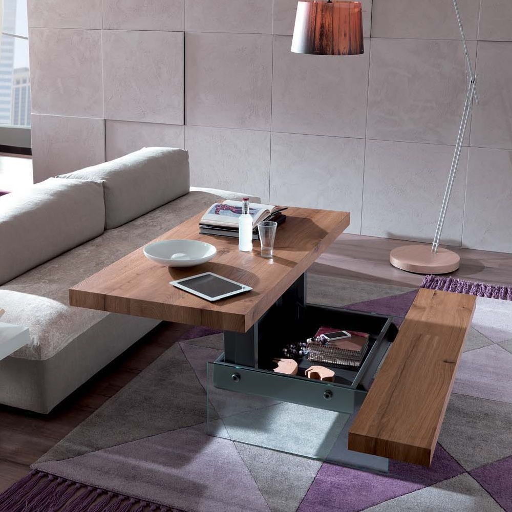 Markus: Petite table transformable et relevable en deux ...