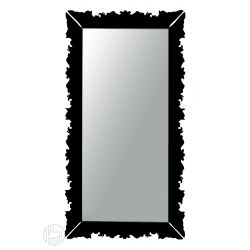 Novecento R - Rechteckiger Spiegel von Colico Design, aus schwarzem