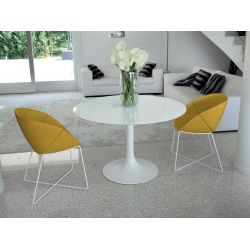 Corona 120 - Runder Tisch Domitalia aus Metall, Platte in verschiedenen