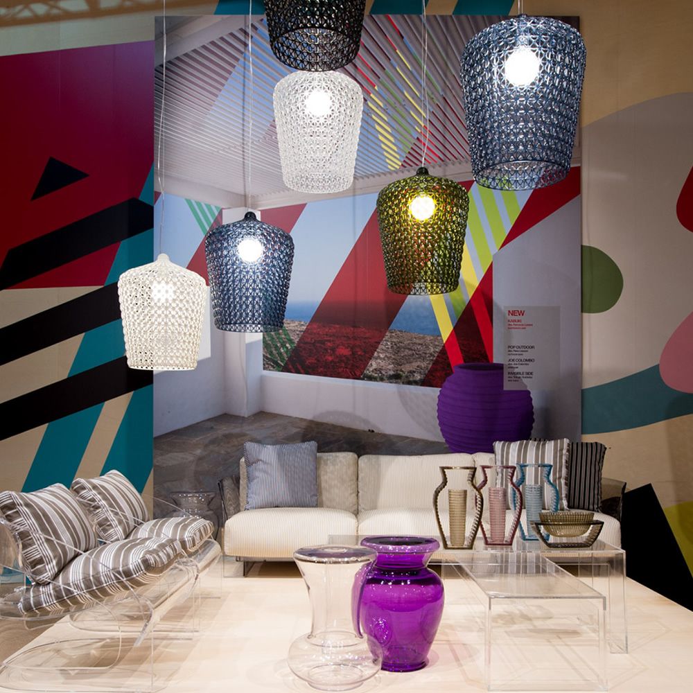 Kabuki 9175 Kartell pendant lamp, made of technopolymer, LED