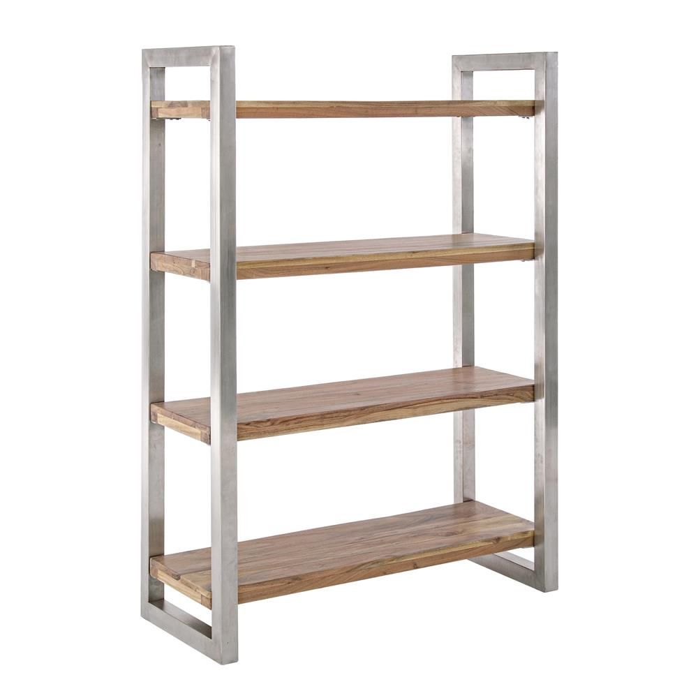 Timboctù Shelf Shelf or bookcase in metal with wooden top