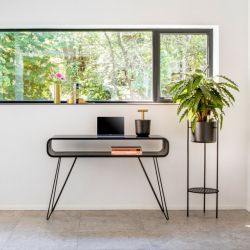 Metro Sofa Table - Console / desk in wood, with shelf | Sediarreda.com
