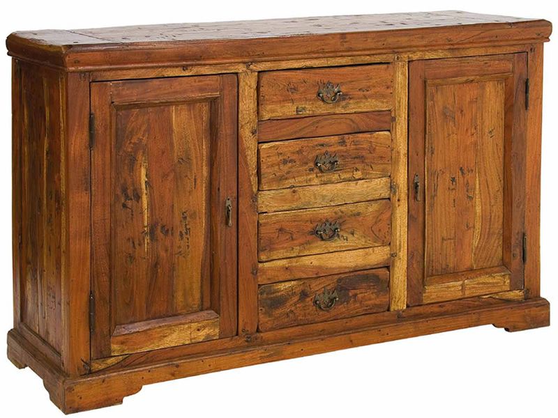 Elva Credenza in legno con cassetti, 150x45 cm Sediarreda