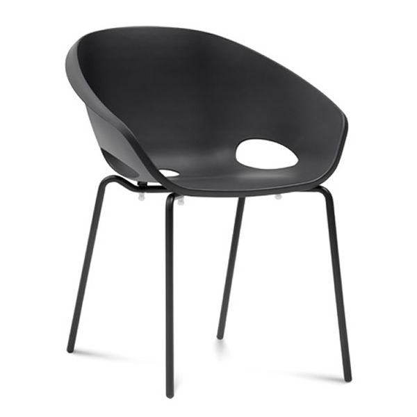 Globe Domitalia Stackable Chair In Metal And Polypropylene Sediarreda Com
