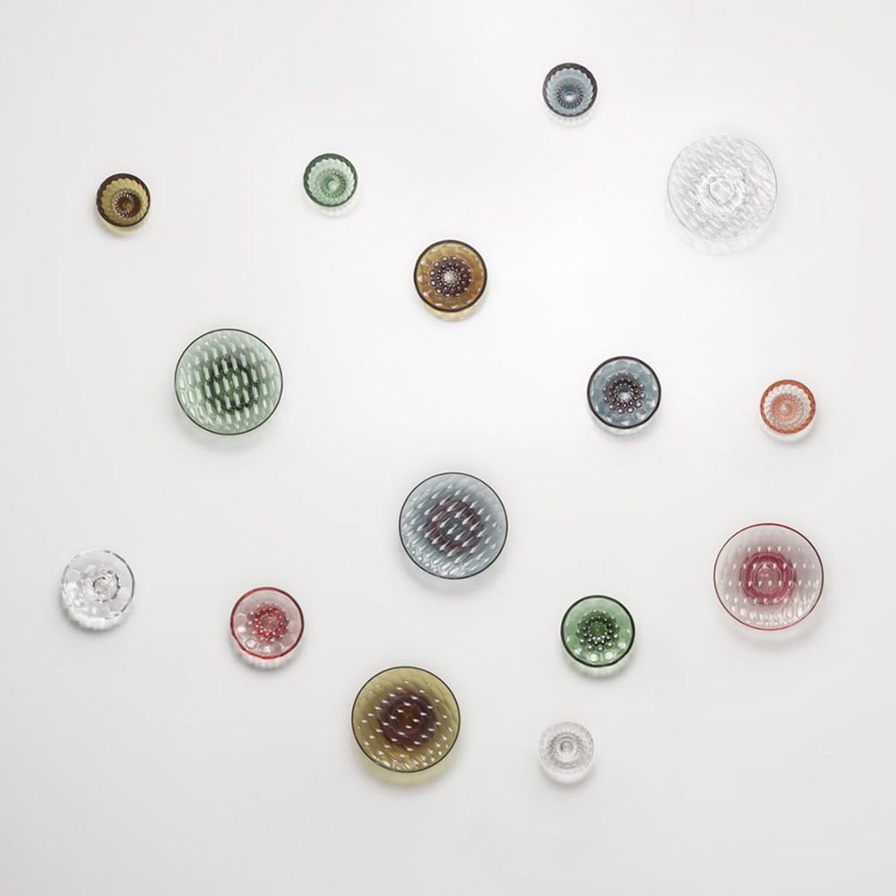 Patères Murales Kartell Jellies - Lot De 4, Design Patricia Urquiola, Rose, Diamètre 9.5cm