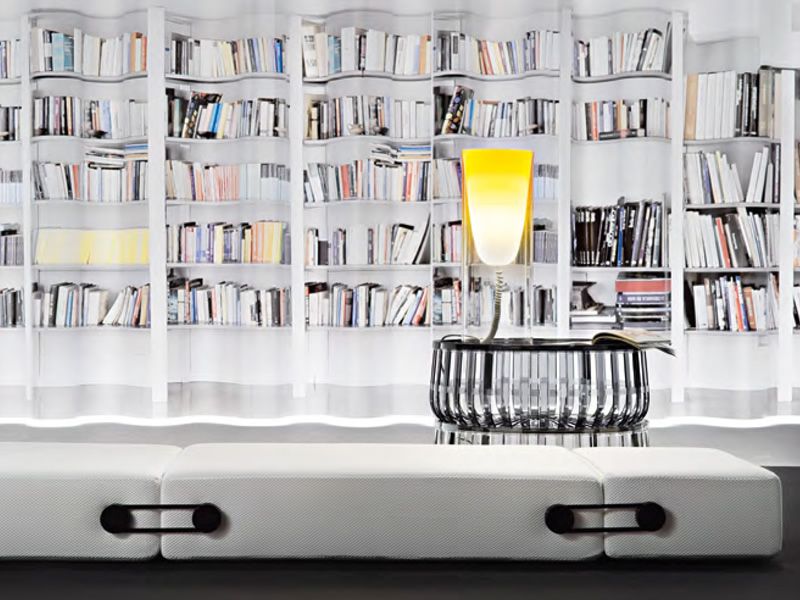 Trix Pouf design Kartell, en tissu déhoussable Sediarreda