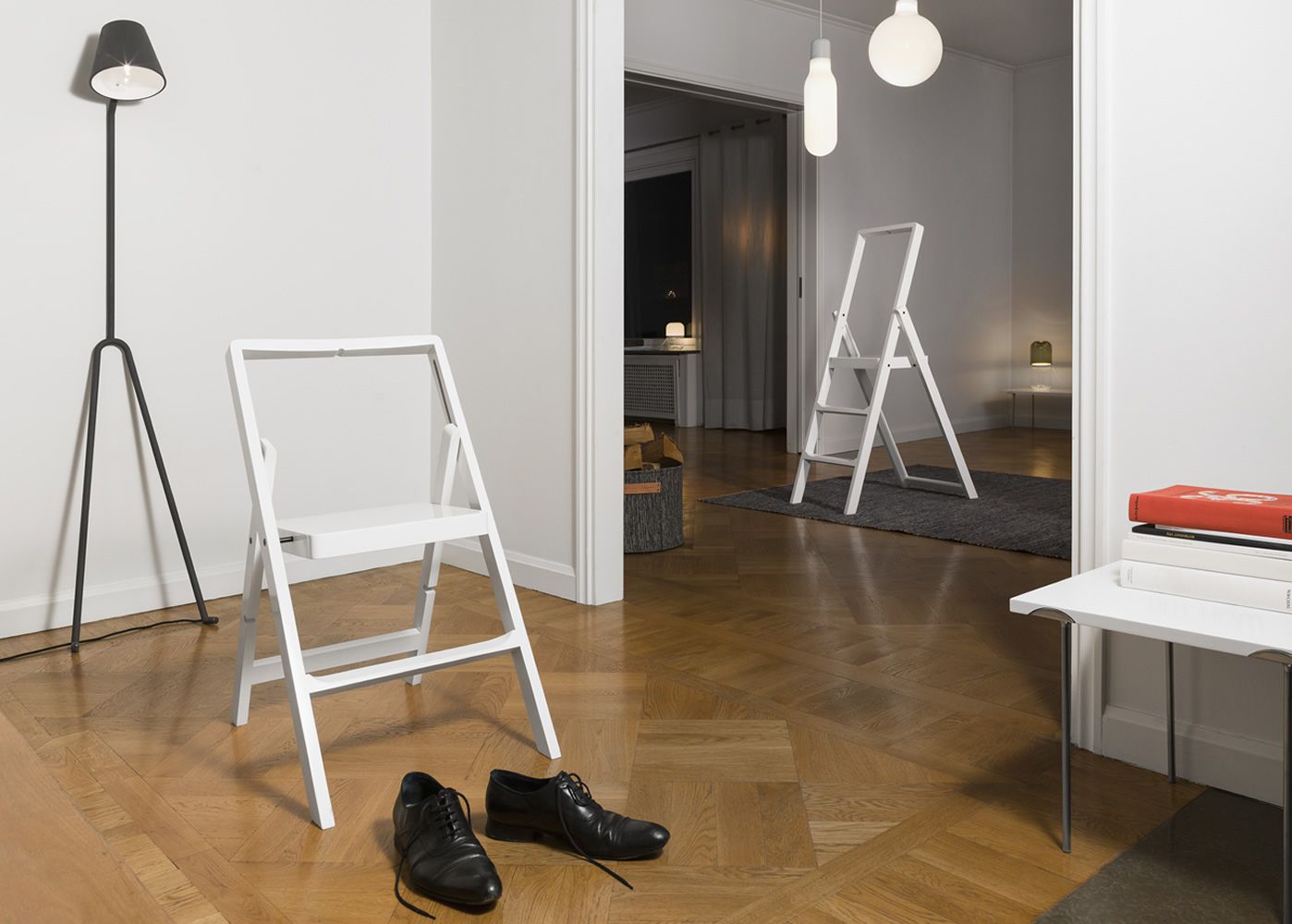 Mini Step: Silla plegable en madera, en distintos acabados - Sediarreda