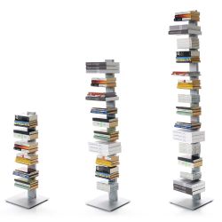 Librería vertical de metal blanco Libro Verticale