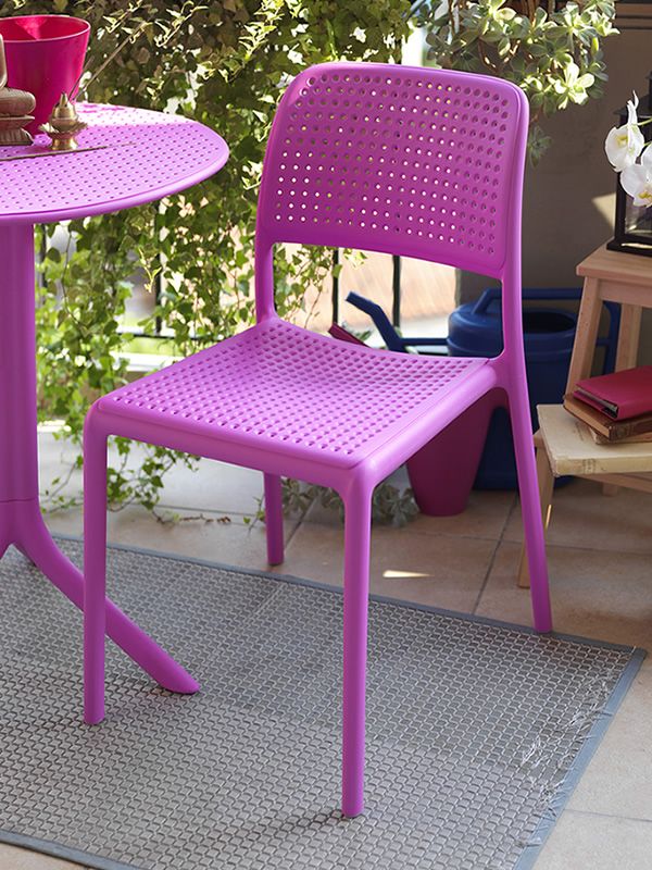 Bora Bistrot: Harz-Stuhl aus mit Glasfaser, verschiedene Farben